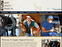 Tablet Screenshot of equinesurgicalservices.com